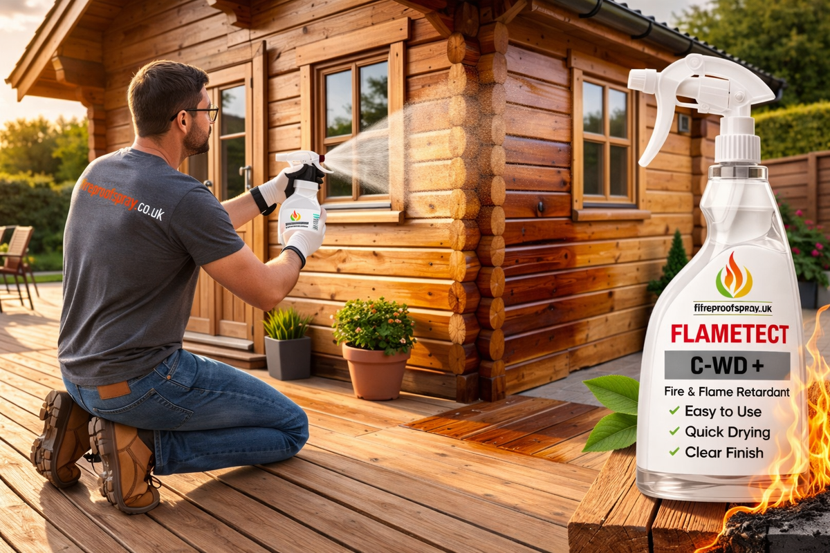 Flametect CWD+  Clear Flame Retardant for Wood