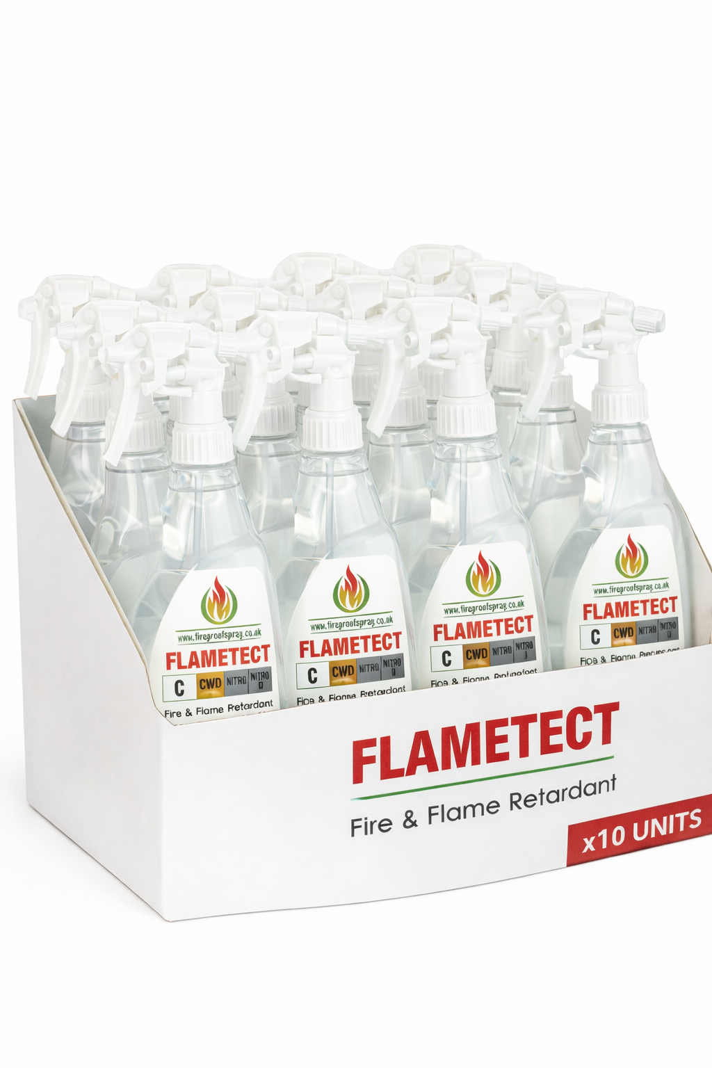 Flametect C fire retardant treatment applied to natural fabric