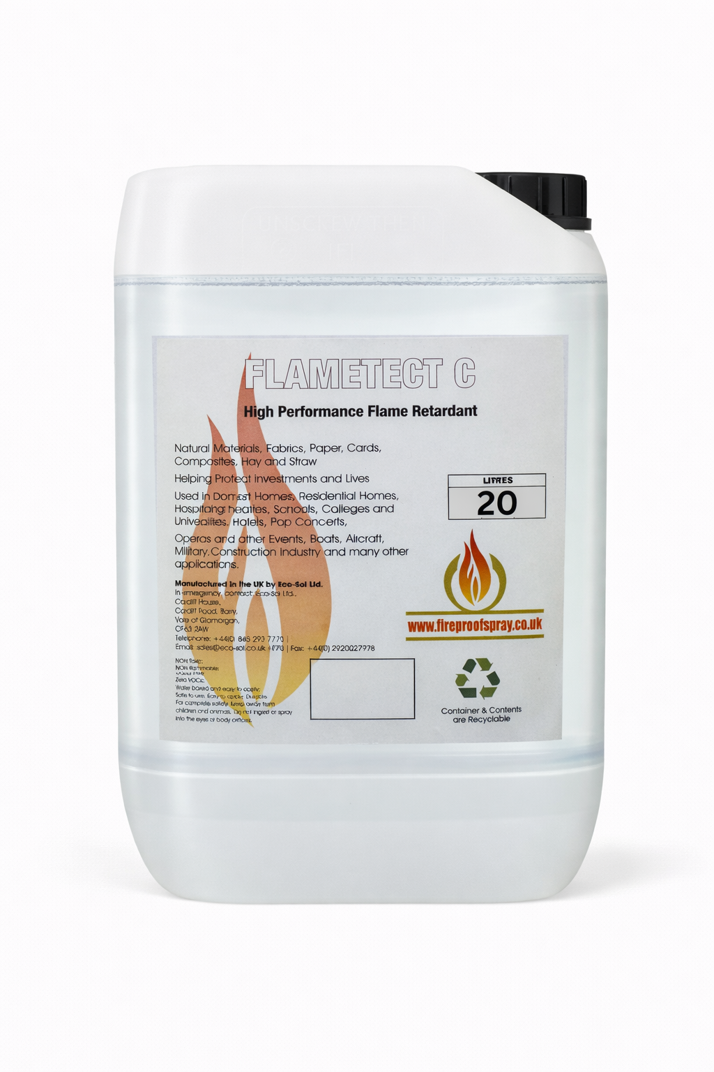 Flametect C fire retardant protection for natural textiles