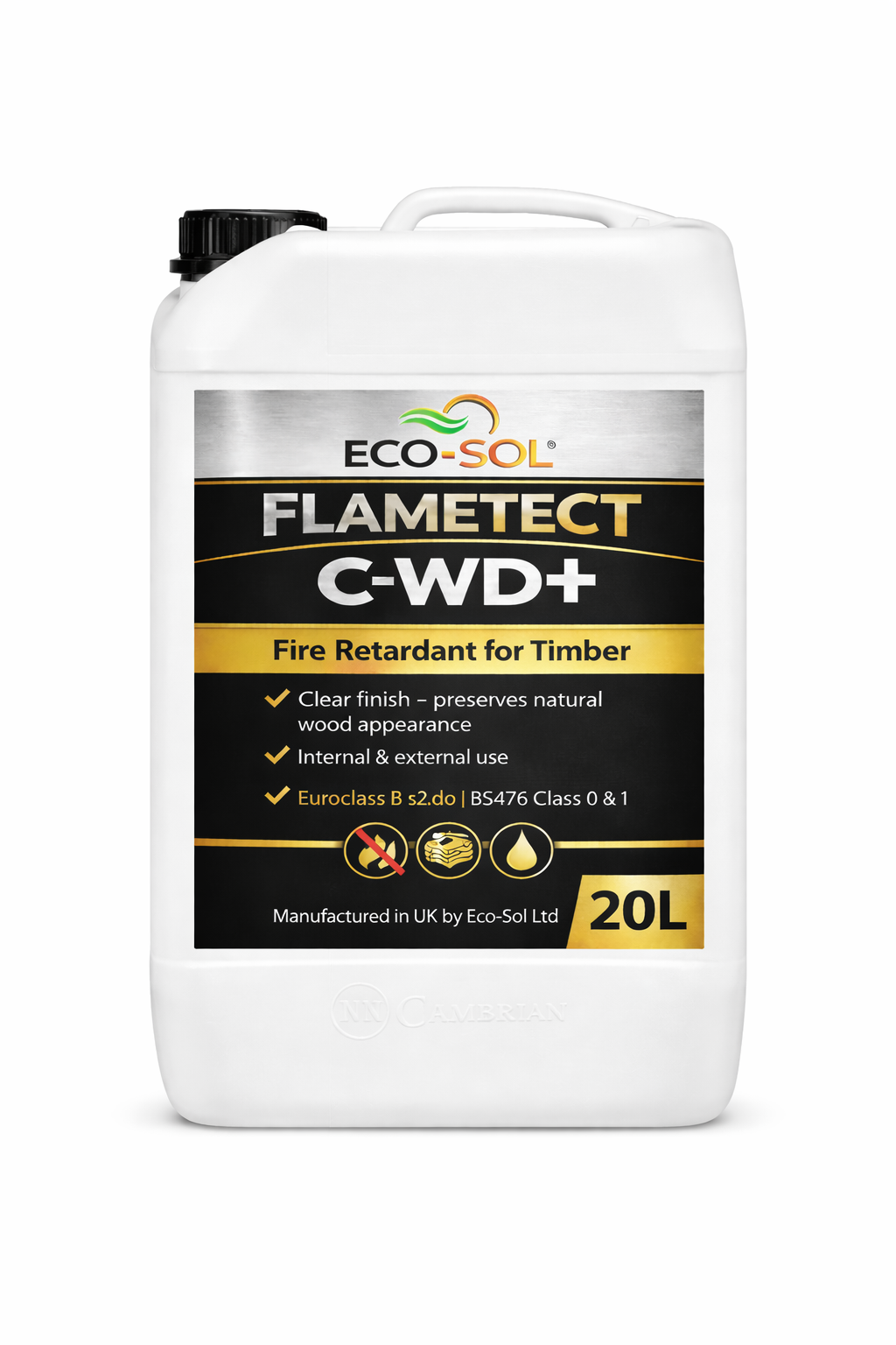 Flametect CWD+  Clear Flame Retardant for Wood