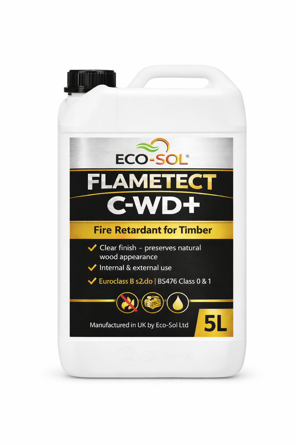 Flametect CWD+  Clear Flame Retardant for Wood