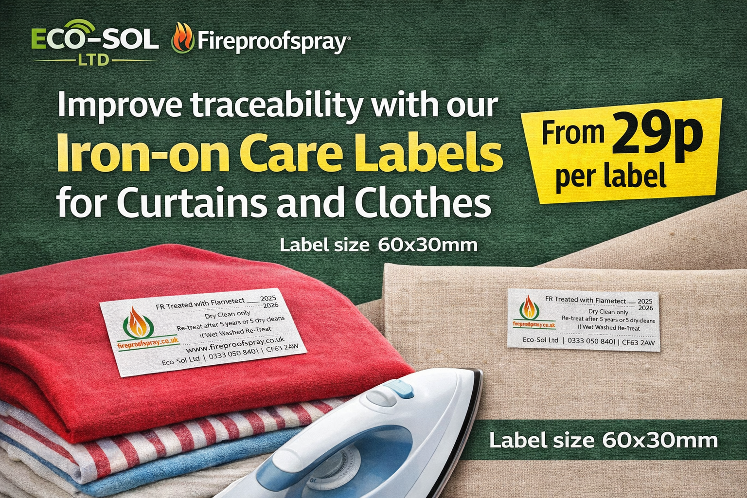 Iron-On Fabric Labels