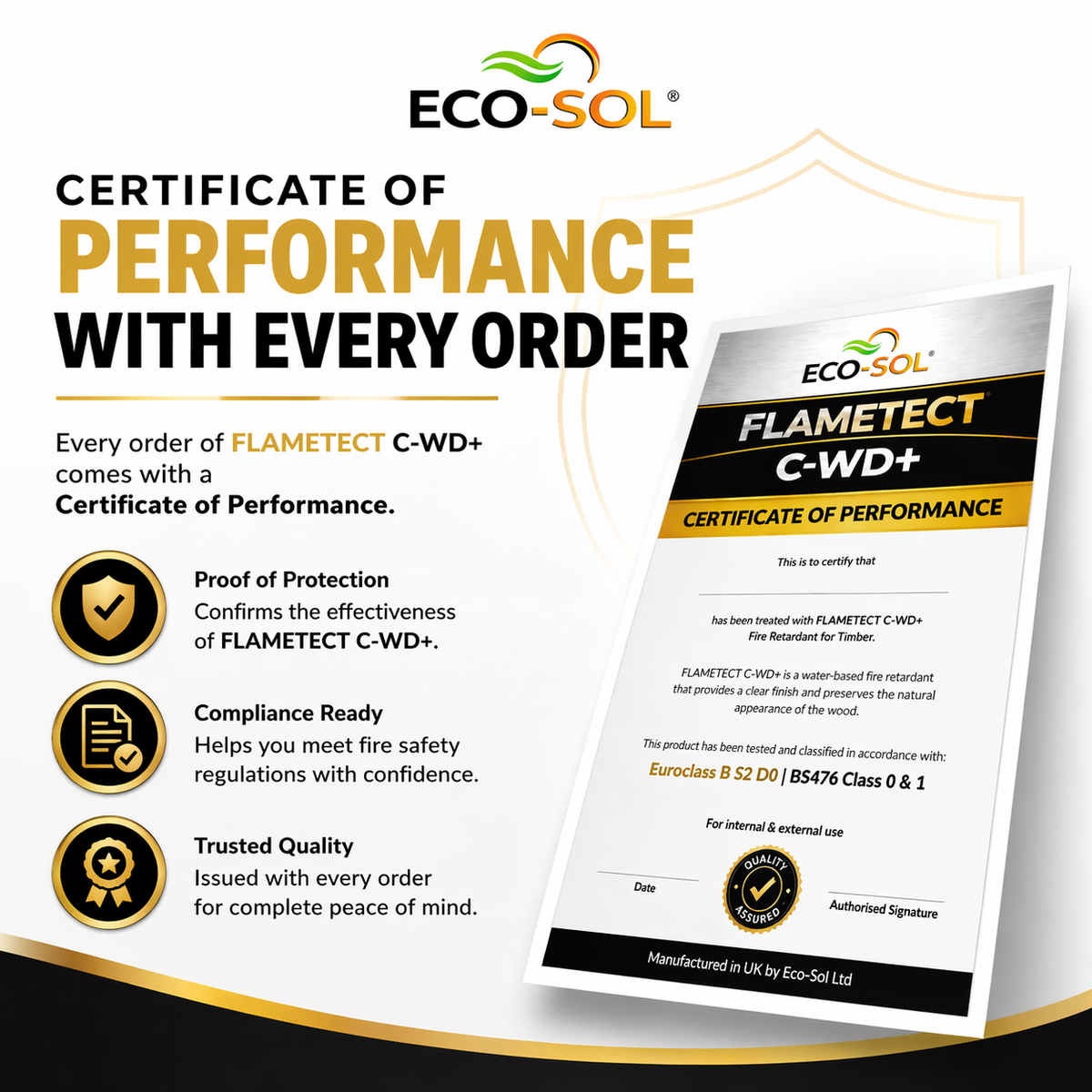 Flametect CWD+  Clear Flame Retardant for Wood