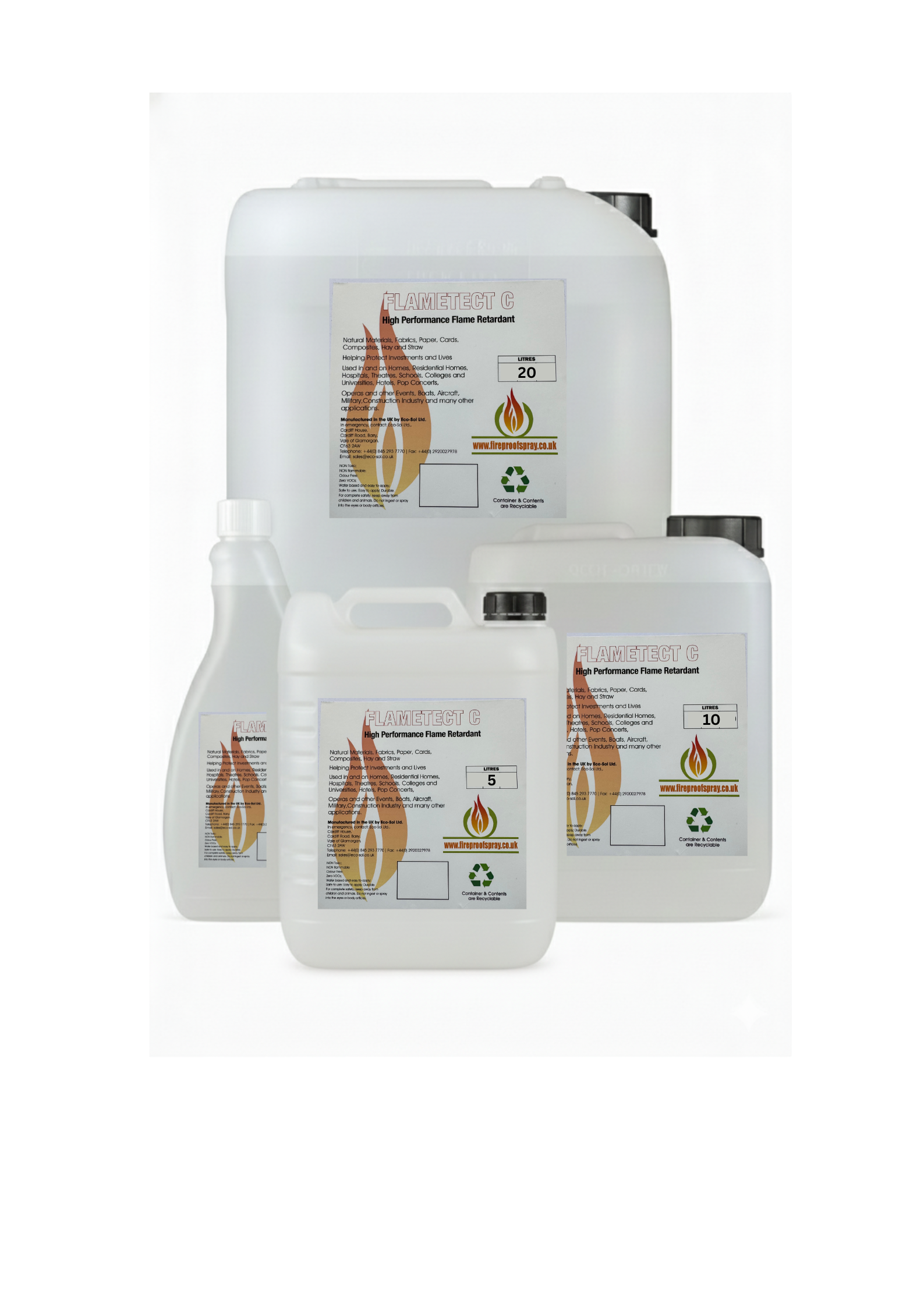 Flametect C fire retardant product range for natural materials